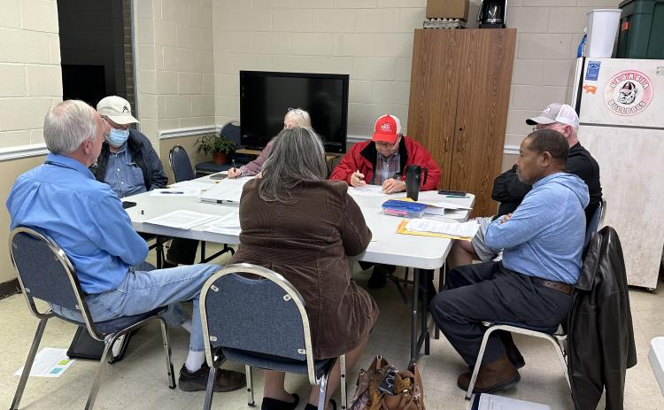 The members of the Hart County Water and Sewer Authority hold their first meeting for 2024.