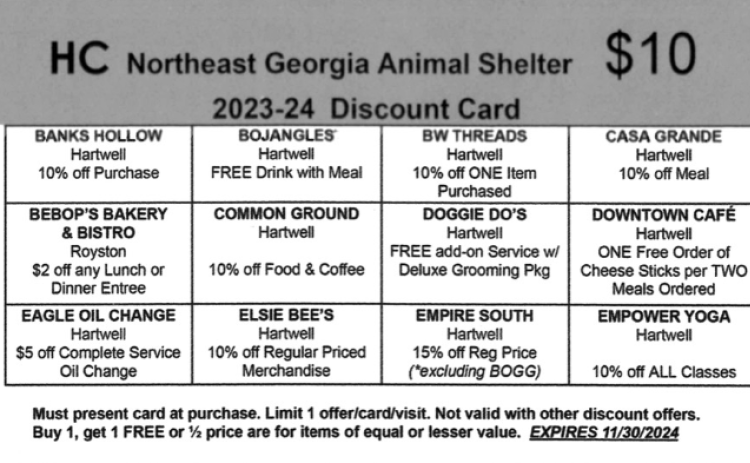 Discount card
