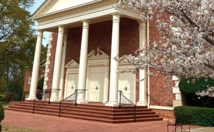 Hartwell’s First Baptist Church at 165.
