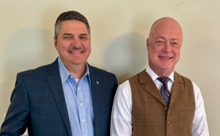 Chris Coile (left) and Duane Hall of Coile & Hall Funeral Directors