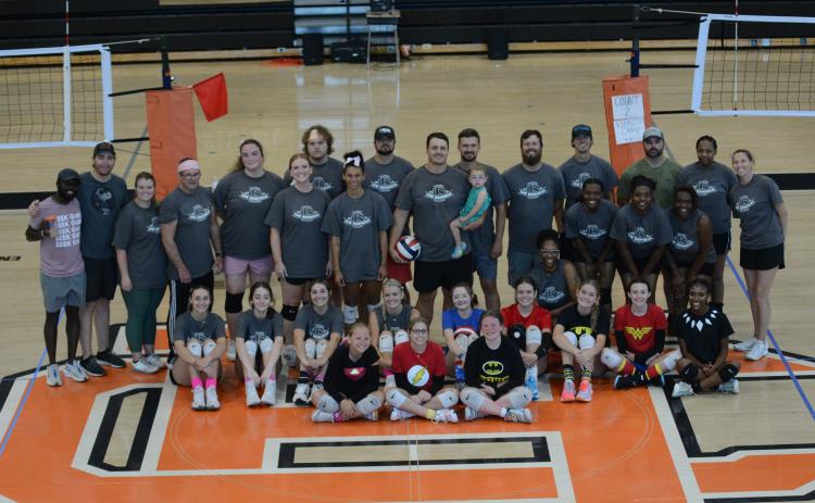 Pictured is all of the teams, athletes, and coaches who competed in the inaugural Lauren Stewart Wilson Memorial Volleyball Tournament on June 8 at Hart County High School.