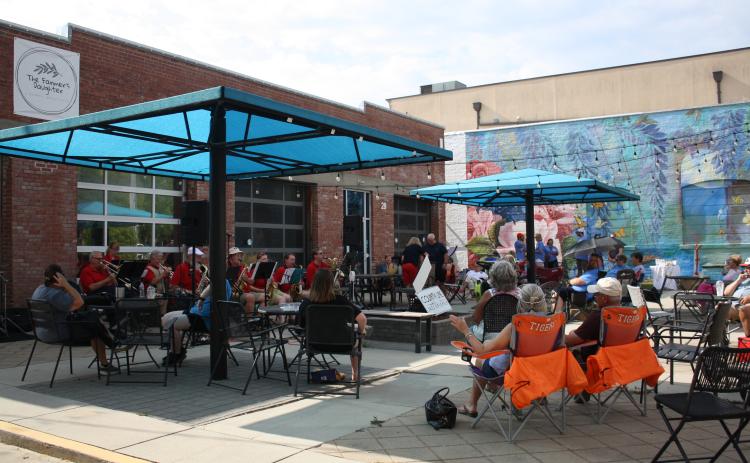 Hartwell First Methodist Church organized the first Jammin for Jesus event in the Common Ground courtyard June 30.