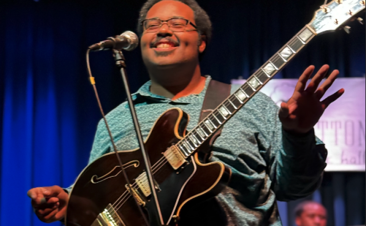 Blues guitarist D.K. Harrell performed at High Cotton Music Hall in Hartwell June 21.
