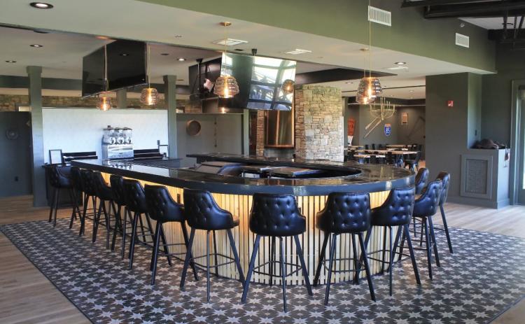The bar area at Whispering Irons at Cateechee Ranch, which is open to the public with no extra fee.