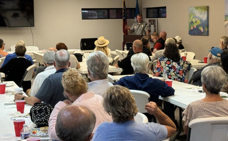 Army Corps of Engineers Chief Ranger Jason Whiting addressed the Hart County Property Owners Association Sept. 16.