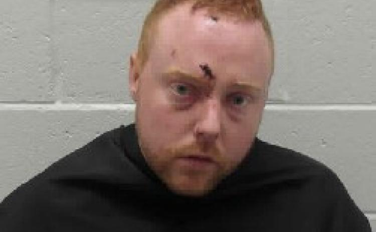 Jesse Landon Parkins was arrested Sunday for stabbing his girlfriend’s mother.
