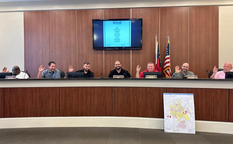 Hartwell City Council unanimously voted to adopt the 2025 general fund budget on Oct. 7, to include a millage rate rollback and 4-5 percent decrease in property taxes for Hartwell citizens.