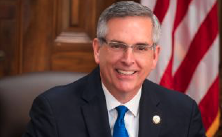 Georgia Secretary of State Brad Raffensperger announces tracking notifications for absentee ballots.