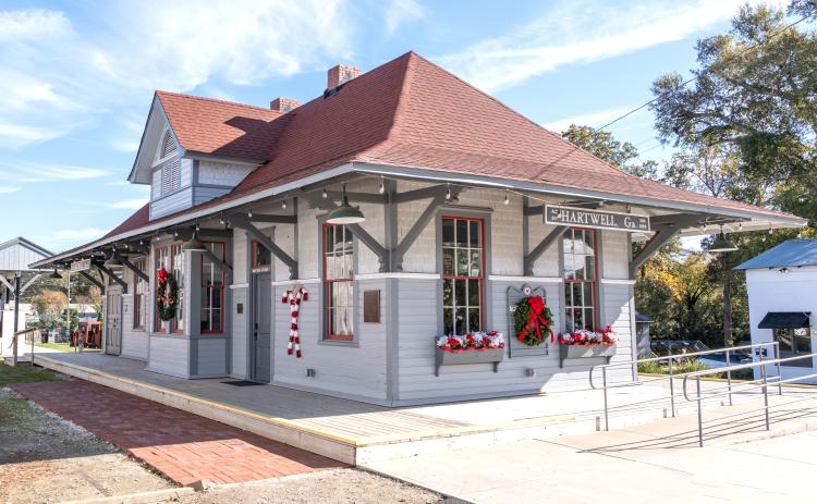 The Depot on Railroad St., home to the Hartwell Service League’s fifth annual Parade of Trees, was decorated for the holidays ahead of the event this past weekend.