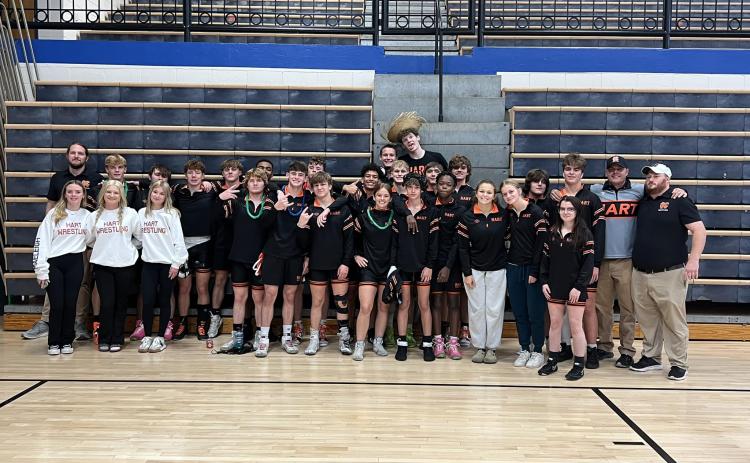 The Mat Dogs win two out of their five matches at the Warrior Duals at Oconee County High School on Nov. 16.