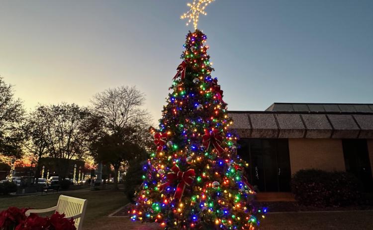 The Hart County Board of Commissioners and the Hart County Chamber of Commerce unveiled a brand new Christmas tree which was lit for the holiday season on the courthouse square Nov. 25.