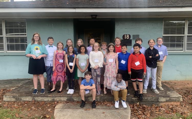 North Hart students competing in the competition include Front row (sitting, from left to right):  Matthew Rowland and KJ Jones. Second row (from left to right): Sera Hronec, Gabby Brown, Ivy Tatum, Karma Harris, Kyleigh Haueisen, Natalie Cooper, Rafael Carbajal Reza, Jackson Dang, and Corben Weir. Back row (from left to right): Brayden Shankle, Caleigh Tucker, Riley Maxwell, David Garcia, Tyson Rowland, Samson Greene, Sawyer Clanton, and Josiah Andrew.