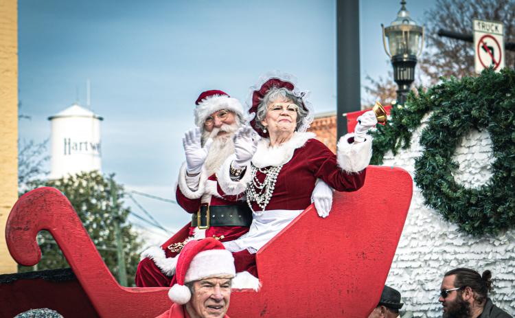 Santa and Mrs. Claus headlined Hartwell annual Christmas Parade which took place Dec. 8 through the city’s downtown streets.