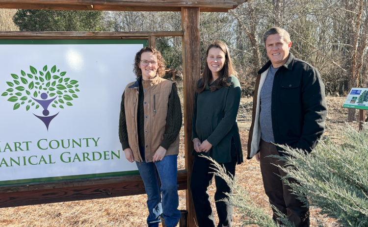 New board members for the Hart County Botanical Garden include (L-R) Vice President Maggie Jackson, President Lauren Peacock and Co-Director Jesse Merkley.