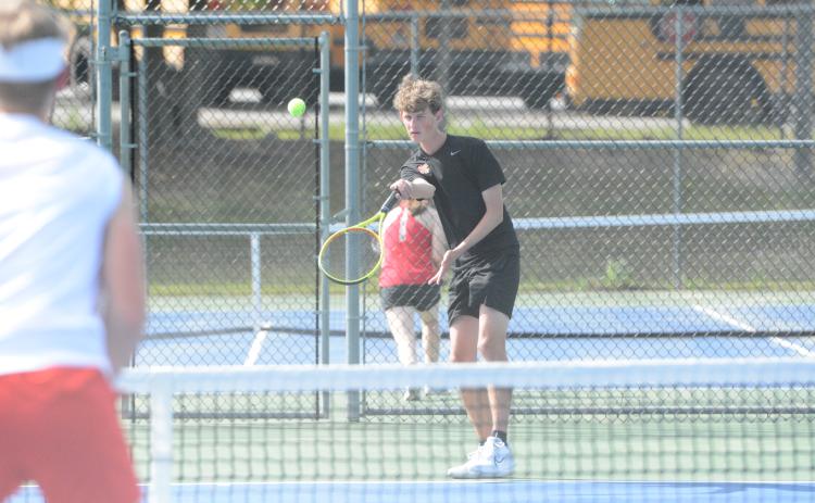 Senior boys tennis player, Jackson Daniel, makes the Top 7 for “Most Positive” Athlete for the Northeast Georgia Region. (Photo/Benjamin London)