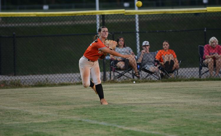 Pictured is rising junior Peyton McCollum who will both contribute to in the outfield during the 2025 season. (Photo/Benjamin London)