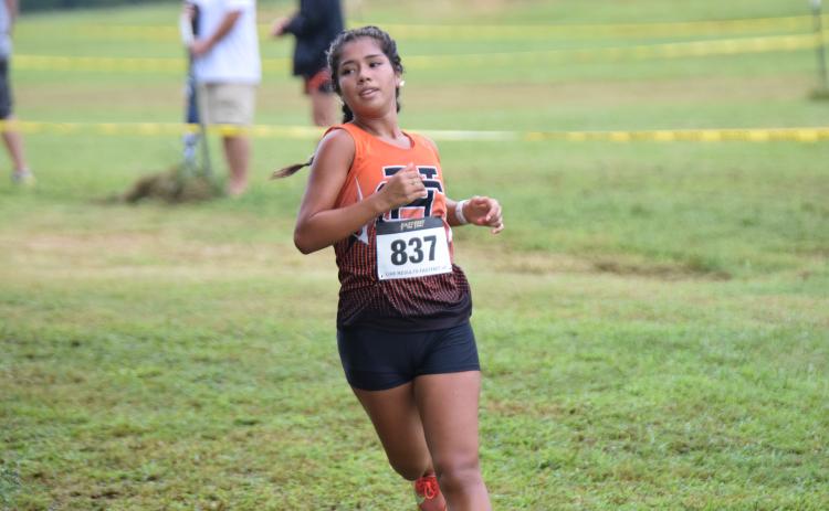 Cross Country’s senior runner Mareli Fajardo Bacilio earns Athlete of the Week. (Photo by Shane Scoggins)