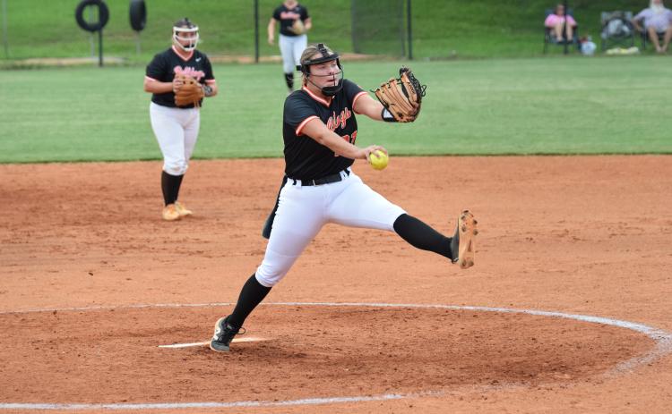 Softball’s junior pitcher Chesnee Strickland earns Athlete of the Week. (Photo by Shane Scoggins)