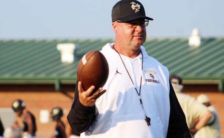 Franklin County High School graduate and Rockmart head football coach Biff Parson has been named the new head football coach at Hart County High School. Parson was previously a quarterback coach for the Dogs in 2002. Photo courtesy of The Rome News-Tribune.