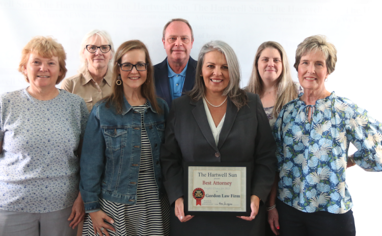 The Gordon Law Firm, Attorneys at Law, LLC, which has often won Best Attorney in The Hartwell Sun's annual Readers' Choice contest, celebrates 50 years this year. Photo by Rose Scoggins.
