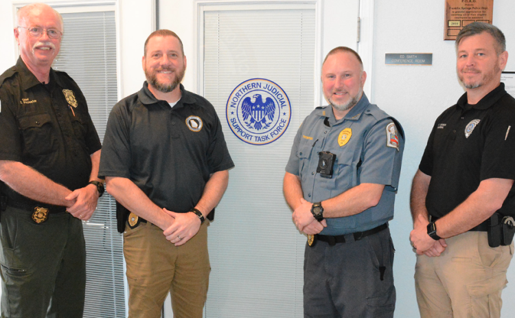 Members of the Northern Judicial Support Task Force Board of Directors are (L-R) Doug Forrester, Ike Boyette, Kevin Thompson and Kyle Dodson. Photo by Charlie Eavenson.