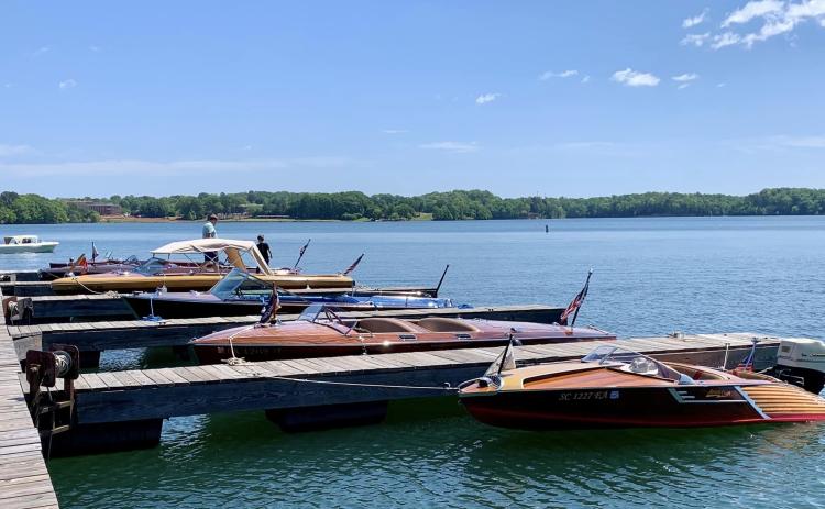 The Blue Ridge Chapter of the Antique and Classic Boat Society will return to Lake Hartwell to host the Lake Hartwell Boat Show at the Harbor Light Marina and Tilly’s Tiki Bar and Grill Friday and Saturday, April 17 and 18. Photo submitted by Tamyra Hyatt.