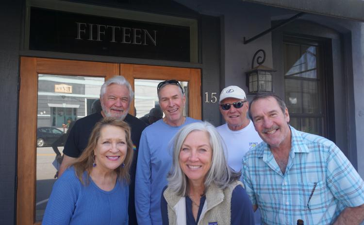 Refried Band members include (front row, L-R) Dixie Dennis, Tina Howard and Rick Jones; (back row, L-R) Wayne Bailey, Bill Pratt and Chuck Williams. Not pictured is Zack Hyde. Photo by Madison Linton.