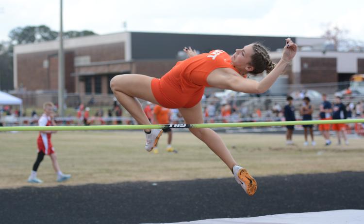 The Track Dogs’ senior athlete Madi Bennett earns Athlete of the Week. Photo by Benjamin London.