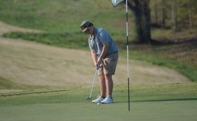 Freshman golfer MJ Miller earns Athlete of the Week. Photo by Benjamin London.