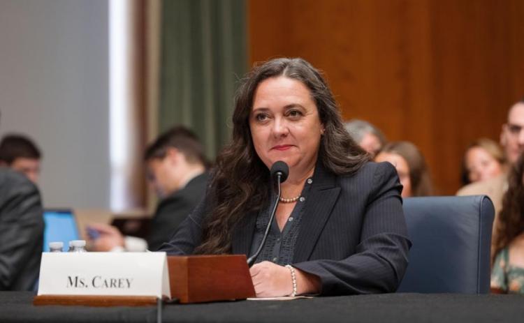 Franklin County native Crystal Carey testifies before the U.S. Senate’s Committee on Health, Education, Labor and Pensions as part of the process to become the General Counsel of the National Labor Relations Board. Photo courtesy of the U.S. Senate Committee on Health, Education, Labor and Pensions.