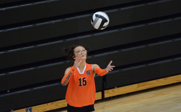 Volleyball’s right side hitter Zoe Chitwood earns Athlete of the Week.  Photo by Benjamin London.