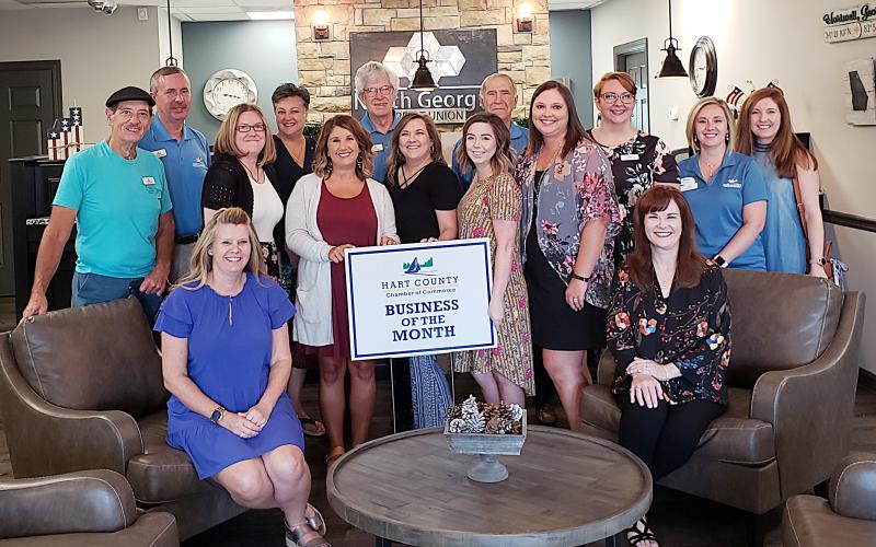 Pictured from left to right are, Ray Stowers, Kevin McCraney, Kim Little, April Chapman, Ganine Derleth, Brandy Floyd, Larry Torrence, Leslie Patrick, Candace Tomlin, Jerry McHan, Jessica Herring, Tiffany Rucker,  Laura Williams, Nikki Peters and Christine Blomberg.