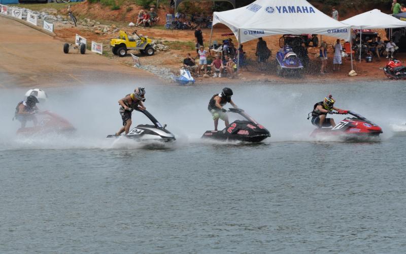 The Pro Watercross races begin with a gated start, pitting competitors against each other to race to the first turn. FILE PHOTO