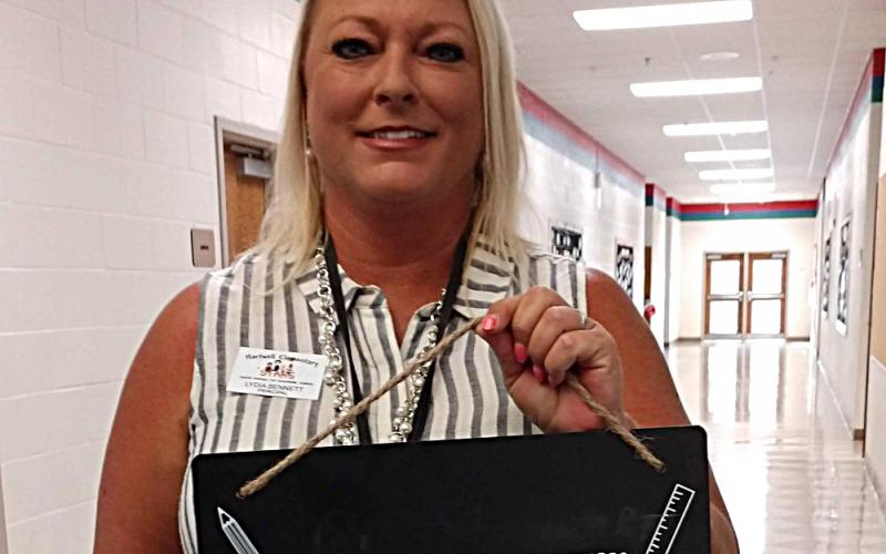 Lydia Bennett, who transferred from South Hart Elementary to take over as principal at Hartwell Elementary this year, lists some of her favorite things in a post on Facebook on the first day of school on Aug. 1 at Hartwell Elementary. 