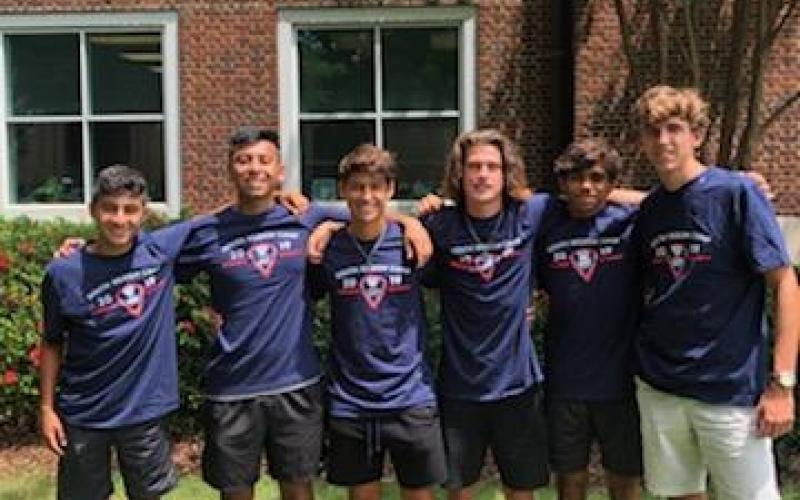 Photo submitted — Lincoln Zemaitis, on the far right, poses for a photo with teammates from the Georgia Oplympic Development Program.