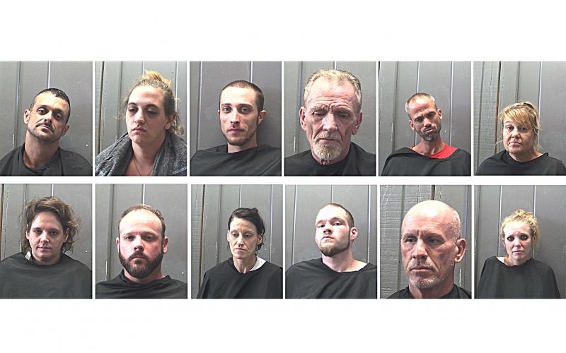 Pictured from left to right, top row, are Allan James Goodman, Amber Lee Burton, Andrew James Parten, Charles Michael Seawright, Charles William Smith and Elizabeth Ann Barley. On the bottom row are Heather Lee Hill, Joseph Michael O’Barr, Taletha Renee Jones, David Allan Lee Latty, David Ray McCormick and Tatsianna Peeples.