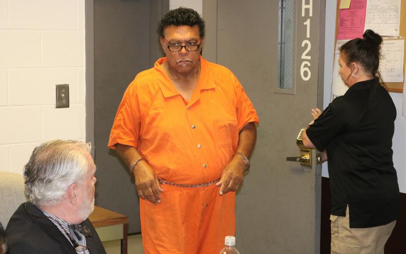 R.C. Ogelsby as he entered the courtroom for his bond hearing in Nov.