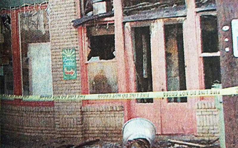 This 2002 photo of the burned Hailey building in downtown Hartwell ran on the front page of The Sun.