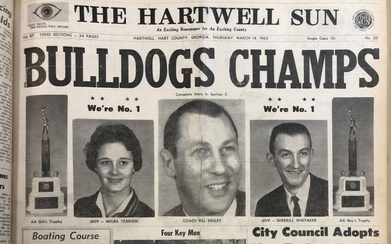 The Hartwell Sun in 1963