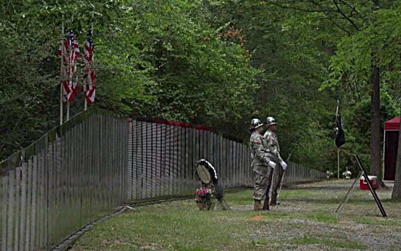 Photo submitted from Facebook — The Traveling Vietnam Memorial Wall is shown at a previous stop in Jackson, Miss., in 2018.