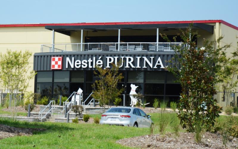 Sunshot by Michael Hall — The main entrance of the Nestlé-Purina facility in Hartwell is pictured. 