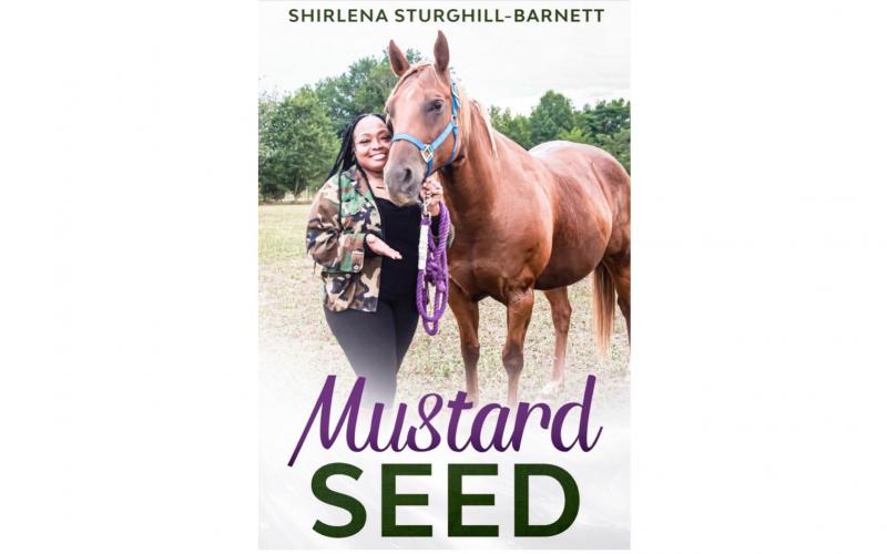 The cover of Shirlena Sturghill-Barnett’s book, “Mustard Seed,” is shown. Sturghill-Barnett is from Hartwell and wrote about her fight to find a kidney transplant and dealing with kidney failure. 