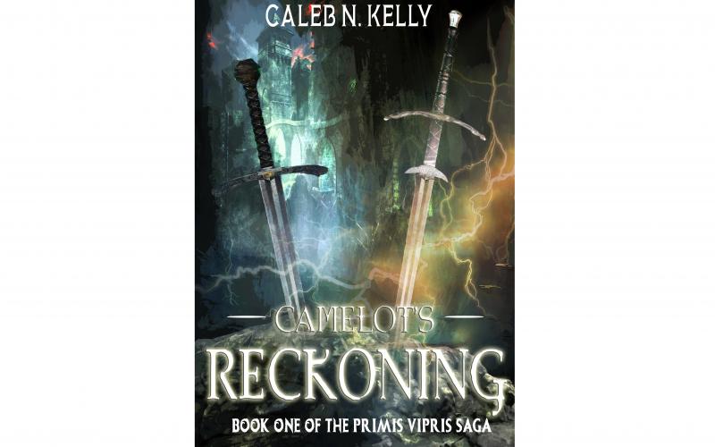 The cover of “Camelot’s Reckoning” is shown.