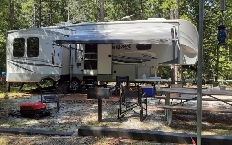 Photo submitted — A campsite at Payne's Creek Campground.