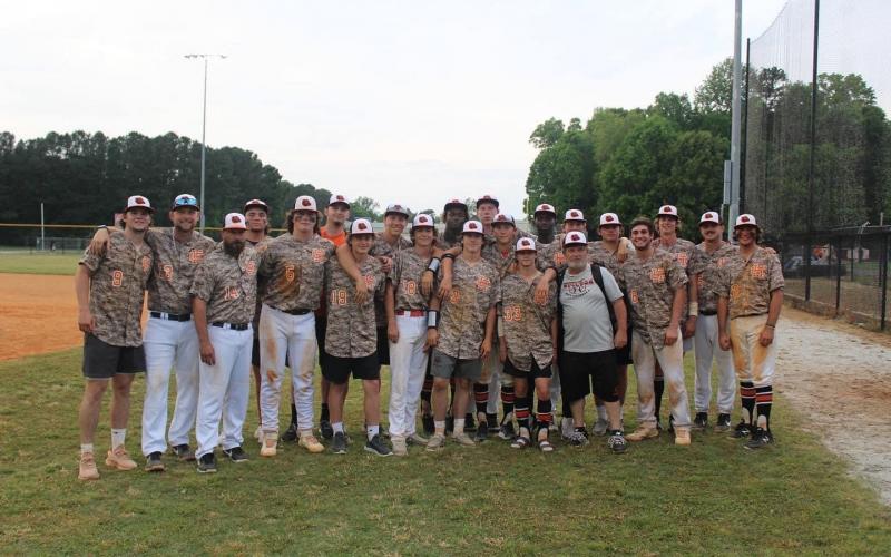Photo submitted - The Hart County High School baseball team is pictured after sweeping Redan in the first round of the state playoffs.