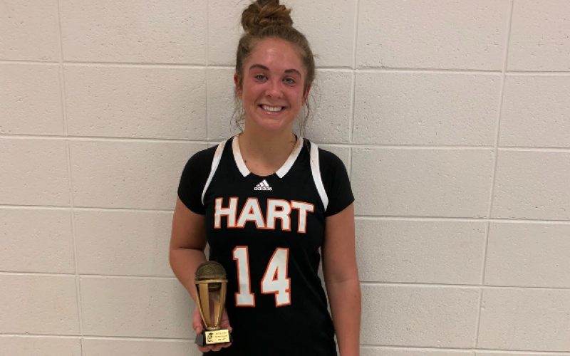Junior guard Dakota Phillips was named MVP and was the three point champion at the Northeast Georgia All-Star game held at Clarke Central High School on Sunday.
