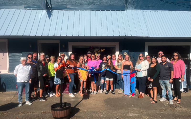 Hartwell Main Street celebrates the grand opening of the Sunrise Gypsy  Beauty Bar with a ribbon cutting ceremony Oct. 3