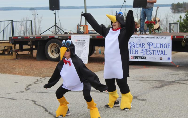 The Best Overall dance group, the Providence Point Penguins included Cindy Finley and Connie Kirk.