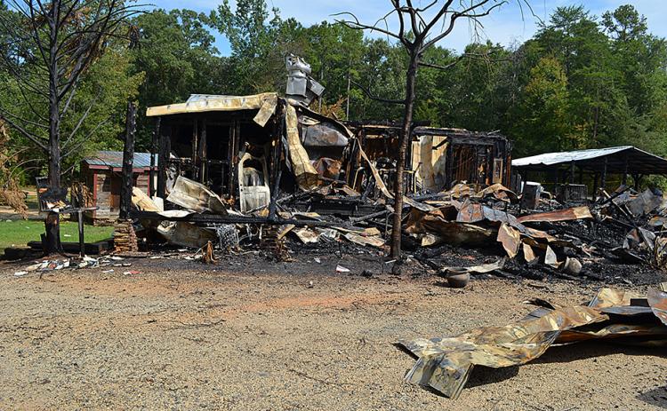 Photo subitted — The Lake House Tavern burned on Aug. 31. Investigators are now seeking answers as to how the fire started. 