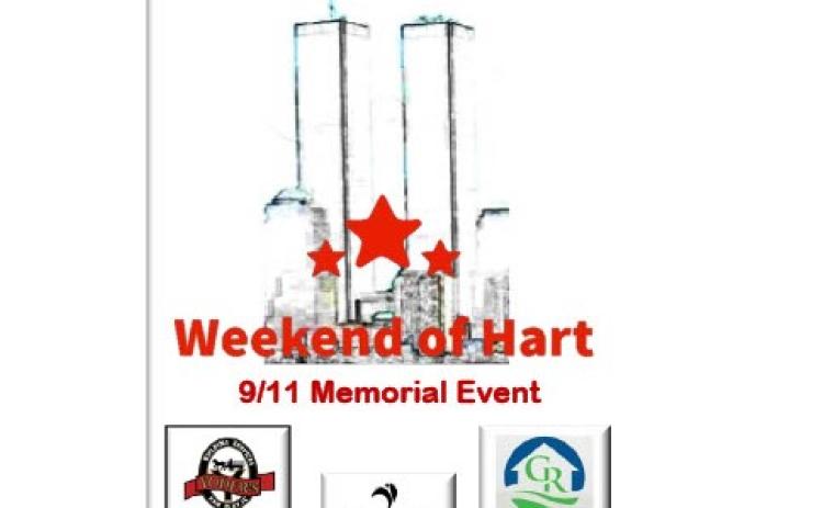 Weekend of Hart promotional picture featuring their 9/11 memorial tribute.